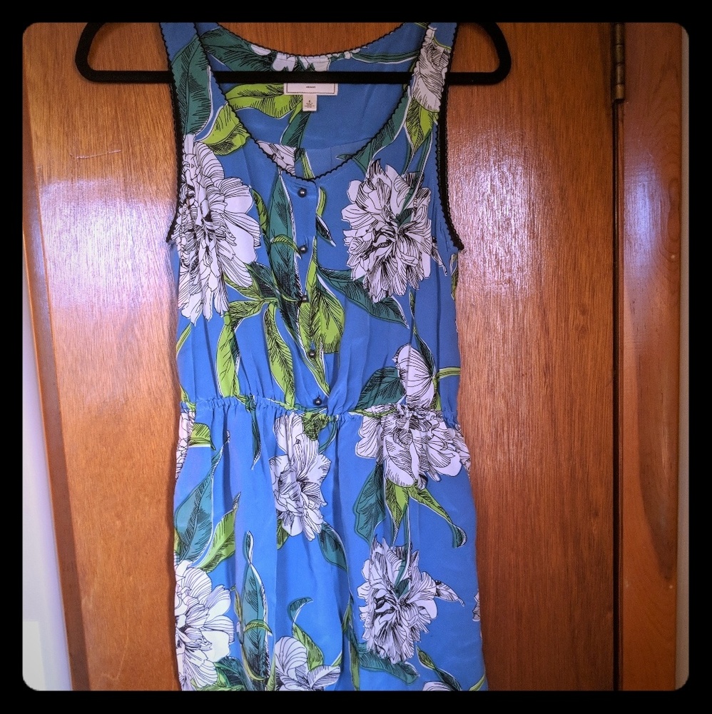 Anthro flower print dress
